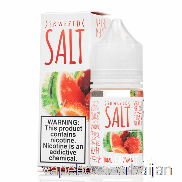 E-Juice Vape Watermelon Strawberry - Skwezed Salts - 30mL 50mg